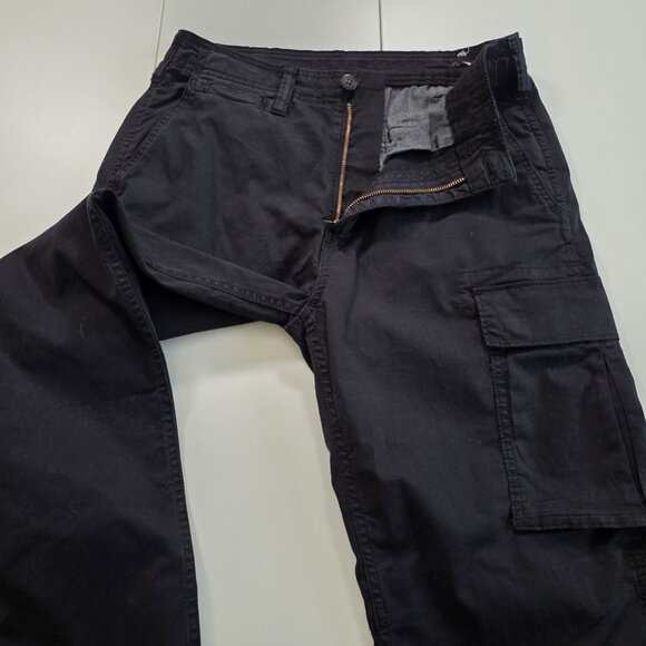 American Eagle Cargo Pants Mens 30x30/27 Black Flex Lived-In Utility Tech Casual - Picture 11 of 16